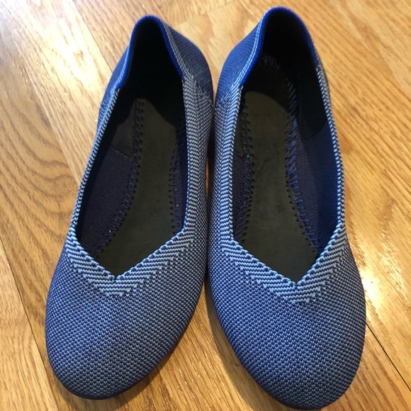 rothys blue flats